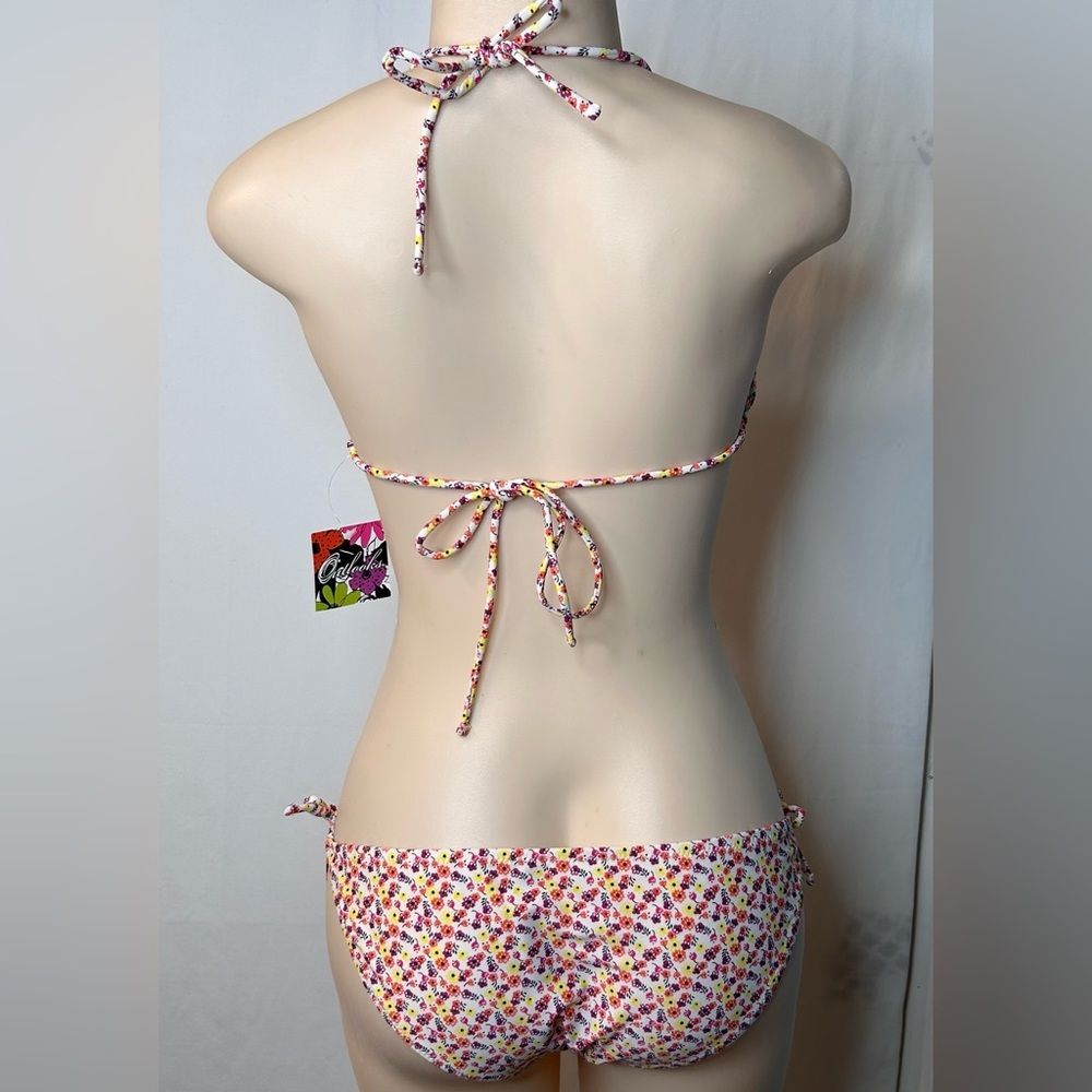 NWT Bathing Suits Outlooks Women’s Swimsuit Top Bottoms Floral Print Size XL - Picture 2 of 16